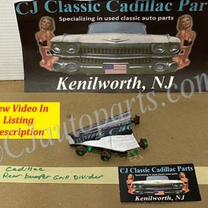 OEM 1961 Cadillac Deville Eldorado Fleetwood RIGHT PASSENGER SIDE REAR BUMPER CHROME GRILL DIVIDER ORNAMENT #1475861