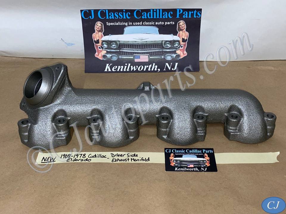 NEW 1968 1969 1970 1971 1972 1973 1974 1975 1976 1977 1978 CADILLAC ELDORADO LEFT DRIVER SIDE EXHAUST MANIFOLD #1485749