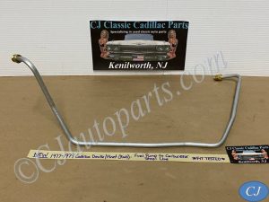 NEW 1977 1978 1979 CADILLAC DEVILLE FLEETWOOD RWD 425 ENGINE FUEL PUMP TO CARBURETOR STEEL LINE 3/8"