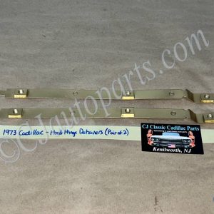 RESTORED OEM 1971 1972 1973 1974 Cadillac Deville Eldorado Fleetwood Calais HOOD HINGE RETAINER MOUNTING BRACKETS - PAIR #3515031