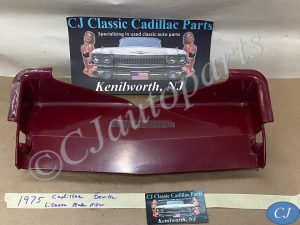 OEM 1974 1975 1976 Cadillac Fleetwood Deville Calais REAR BUMPER LICENSE PLATE CENTER FILLERS PANEL TRIM COVER #1603560