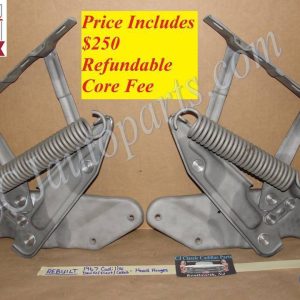 REBUILT 1967 CADILLAC DEVILLE FLEETWOOD CALAIS HOOD HINGES & SPRINGS & NEW RIVETS