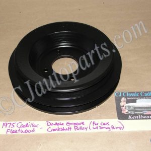 RESTORED 1975 1976 Cadillac Fleetwood Calais Deville Eldorado 500 DOUBLE GROOVE CRANK CRANKSHAFT HARMONIC BALANCER PULLEY #3516304 (WITH SMOG)