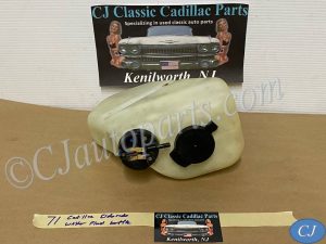 OEM 1971 1972 1973 1974 1975 1976 Cadillac Deville Fleetwood Calais Eldorado 1977 1978 Eldorado WINDSHIELD WASHER FLUID BOTTLE RESERVOIR WITH LOW FLUID INDICATOR