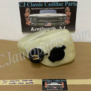 OEM 1971 1972 1973 1974 1975 1976 Cadillac Deville Fleetwood Calais Eldorado 1977 1978 Eldorado WINDSHIELD WASHER FLUID BOTTLE RESERVOIR WITH LOW FLUID INDICATOR