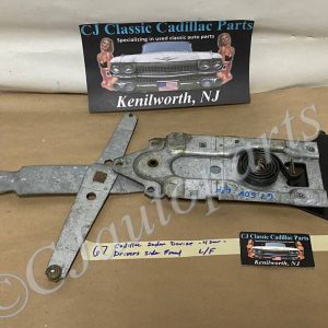 OEM 1965 1966 1967 Cadillac Sedan Deville Calais Eldorado Fleetwood 4 DOOR LEFT DRIVER SIDE FRONT DOOR WINDOW REGULATOR #9705750