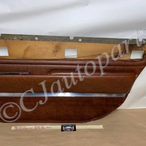 OEM 1966 Cadillac Fleetwood 4 Door RIGHT PASSENGER SIDE REAR DOOR PANEL TRIM WITH ARM REST BASE & COURTESY LIGHT - BROWN