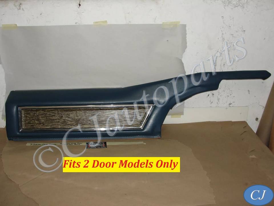 OEM 1971 1972 Cadillac Coupe Deville Calais Coupe RIGHT SIDE REAR UPPER QUARTER DOOR PANEL TRIM