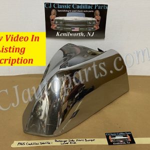 OEM 1965 Cadillac Deville Eldorado Fleetwood Calais RIGHT PASSENGER SIDE LOWER FRONT BUMPER END #1482256