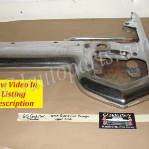OEM 1965 Cadillac Deville Eldorado Fleetwood Calais LEFT DRIVER SIDE FRONT BUMPER UPPER END #35113312