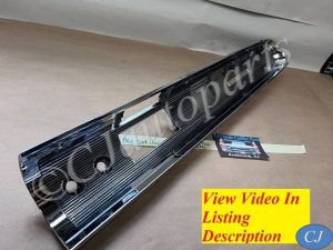 OEM 1960 CADILLAC DEVILLE ELDORADO FLEETWOOD 1961 1962 SERIES 75 FLEETWOOD DASH RADIO BEZEL SPEAKER GRILL TRIM WITH EMBLEM #3511909/#1473399