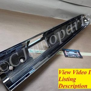 OEM 1960 CADILLAC DEVILLE ELDORADO FLEETWOOD 1961 1962 SERIES 75 FLEETWOOD DASH RADIO BEZEL SPEAKER GRILL TRIM WITH EMBLEM #3511909/#1473399