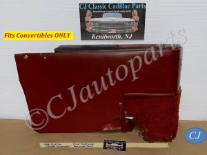OEM 1965 1966 Cadillac Eldorado Deville Convertible LEFT DRIVER SIDE REAR LOWER DOOR PANEL ARM REST - RED