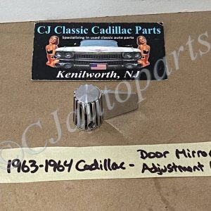 FACTORY ORIGINAL 1963-1964 CADILLAC DEVILLE ELDORADO FLEETWOOD CHROME DOOR MIRROR ADJUSTER KNOB
