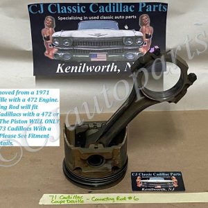 OEM 1968 1969 1970 1971 1972 1973 1974 1975 1976 Cadillac Deville Eldorado Fleetwood Calais 472/500 Engine CONNECTING ROD & PISTON #6 #1497207/#3633111