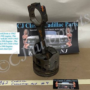 OEM 1959 1960 1961 1962 1963 Cadillac Deville Eldorado Fleetwood 390 Engine CONNECTING ROD WITH PISTON #4  #1470497/#3511503