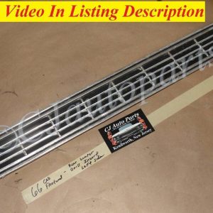 OEM 1966 Cadillac Deville Eldorado Calais Fleetwood LEFT REAR BUMPER GRILL FINNED INSERT FILLER PANEL TRIM #3513771/#3513773