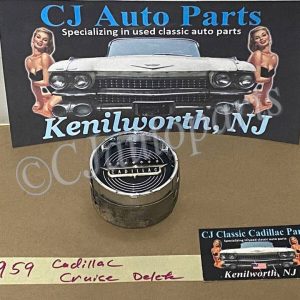 OEM 1959 1960 Cadillac Deville Eldorado Fleetwood DASH CRUISE CONTROL DELETE PLATE INSERT TRIM BADGE FILLER