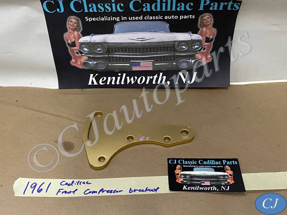 RESTORED 1961 Cadillac Deville Eldorado Fleetwood FRONT A/C COMPRESSOR SUPPORT ADJUSTER BRACKET #1475842
