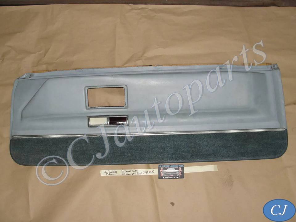 OEM 1971 1972 1973 1974 1975 1976 1977 1978 Cadillac Eldorado RIGHT PASSENGER SIDE FRONT LOWER DOOR PANEL LIGHT BLUE