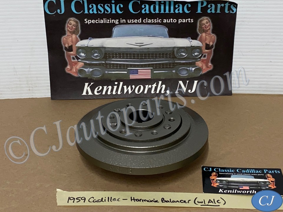 OEM 1958 1959 1960 1961 1962 58 59 60 61 62 Cadillac 390 Engine Deville Eldorado Fleetwood HARMONIC BALANCER DAMPER (A/C CARS)