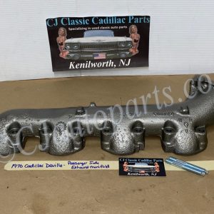 OEM 1968 1969 1975 1976 Cadillac Deville Fleetwood Calais 1975 1976 Cadillac Eldorado 472/500 Engine RIGHT PASSENGER SIDE EXHAUST MANIFOLD WITH NEW STUDS #1486442