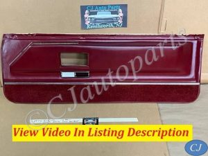 OEM 1971 1972 1973 1974 1975 1976 Cadillac Coupe Deville Calais 2 Door RIGHT PASSENGER SIDE FRONT LOWER DOOR PANEL RED