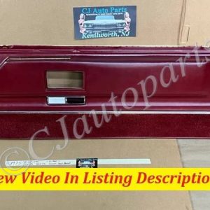 OEM 1971 1972 1973 1974 1975 1976 Cadillac Coupe Deville Calais 2 Door RIGHT PASSENGER SIDE FRONT LOWER DOOR PANEL RED