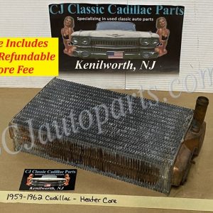 RE-CORED 1959 1960 1961 1962 CADILLAC DEVILLE ELDORADO FLEETWOOD 1959 1960 1961 1962 1963 1964 COMMERCIAL CHASSIS LIMO SERIES 75 FLEETWOOD HARRISON HEATER CORE #3144756