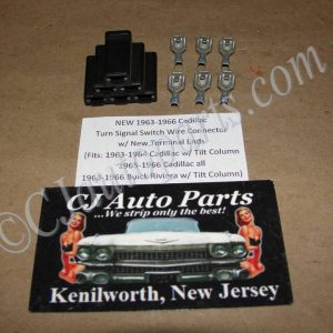 NEW 1963 1964 1965 1966 CADILLAC DEVILLE ELDORADO FLEETWOOD CALAIS TURN SIGNAL SWITCH WIRE PIGTAIL CONNECTOR WITH TERMINAL ENDS