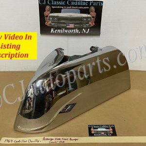 OEM 1969 1970 Cadillac Deville Calais Fleetwood RIGHT PASSENGER SIDE LOWER FRONT BUMPER END #3514863