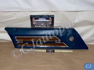 OEM 1971 1972 Cadillac Sedan Deville Fleetwood Calais 4 Door LEFT DRIVER SIDE FRONT UPPER DOOR PANEL TRIM DARK BLUE