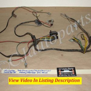 OEM 1960 Cadillac Deville Eldorado Fleetwood DASH CLIMATE CONTROL RADIO MAP LIGHT ASHTRAY GLOVE BOX WIRE HARNESS **COMPLETE AND UNCUT**