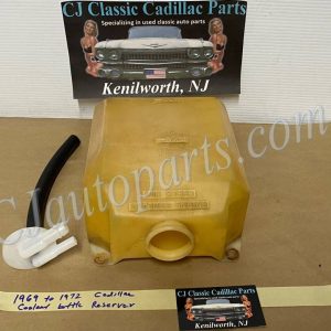 OEM 1969 1970 1971 1972 Cadillac Deville Eldorado Fleetwood Calais RADIATOR OVERFLOW COOLANT RECOVERY RESERVOIR BOTTLE WITH NEW LID #1601022