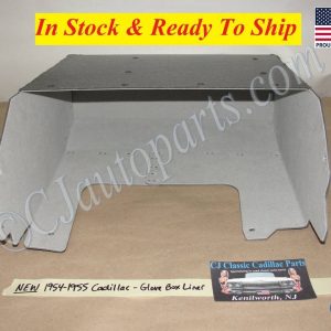 NEW 1954-1955 CADILLAC DEVILLE ELDORADO FLEETWOOD GLOVE BOX GLOVEBOX COMPARTMENT TRAY LINER INSERT- GRAY FELT
