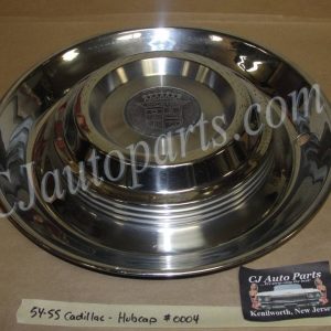 OEM 1954 1955 Cadillac  Deville Eldorado Fleetwood 15" HUB CAP HUBCAP WHEEL COVER WITH CREST EMBLEM #0004