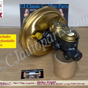 REBUILT OEM 1964 1965 1966 CADILLAC DEVILLE FLEETWOOD CALAIS DELCO MORAINE POWER BRAKE BOOSTER & MASTER CYLINDER