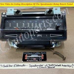 OEM 1977 1978 Cadillac Eldorado Seville DASH INSTRUMENT CLUSTER SPEEDOMETER WITH CIRCUIT BOARD #25020835