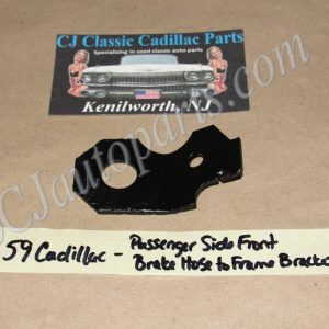 OEM 1959 1960 Cadillac Deville Eldorado Fleetwood RIGHT PASSENGER SIDE FRONT BRAKE HOSE TO FRAME MOUNTING BRACKET