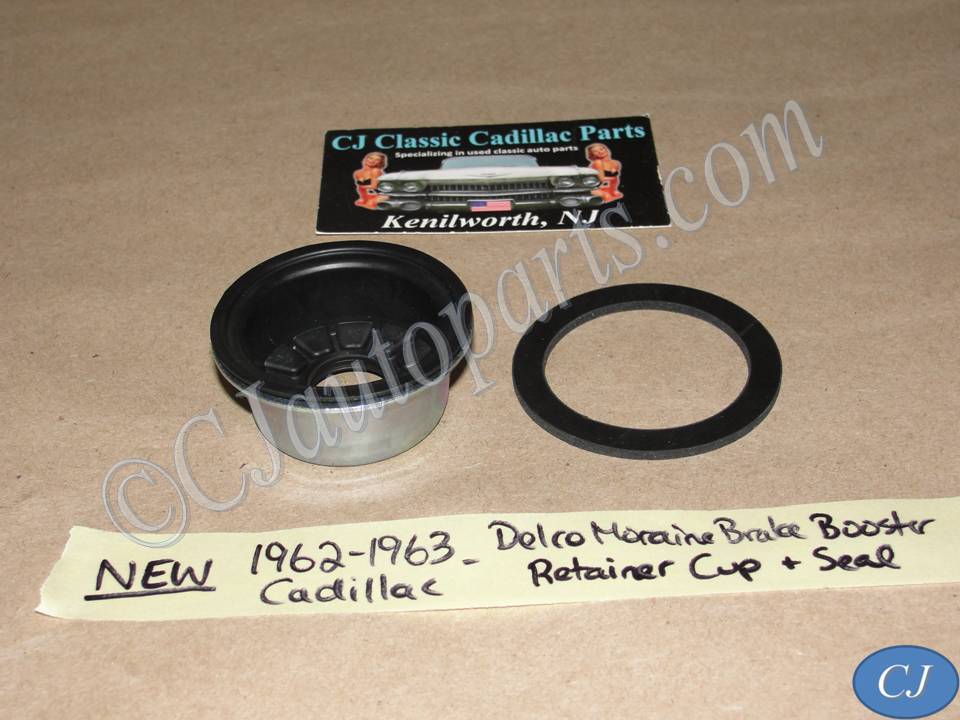 NEW 1962 1963 CADILLAC DEVILLE ELDORADO FLEETWOOD DELCO MORAINE BRAKE BOOSTER PISTON DIAPHRAGM RETAINER CUP and SEAL #5460929