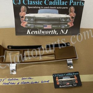 1974 1975 1976 Cadillac Deville Calais Fleetwood 1974 1975 1976 1977 1978 Eldorado DASH CLIMATE CONTROL HEADLIGHT SWITCH BEZEL #1602437/1602666