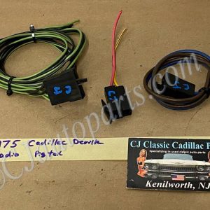 OEM 1974 1975 1976 Cadillac Deville Eldorado Fleetwood Calais DASH RADIO WIRE HARNESS PIGTAIL CONNECTORS
