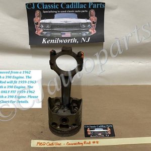 OEM 1959 1960 1961 1962 1963 Cadillac Deville Eldorado Fleetwood 390 Engine CONNECTING ROD WITH PISTON #8 #1470497/#3511503