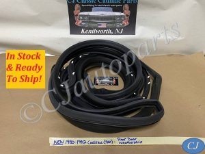 NEW 1980 1981 1982 1983 1984 1985 1986 1987 1988 1989 1990 1991 1992 Cadillac 4 DR RWD FLEETWOOD BROUGHAM 1980 1981 1982 1983 1984 CADILLAC 4 DOOR DEVILLE REAR DOOR WEATHERSTRIP SEAL