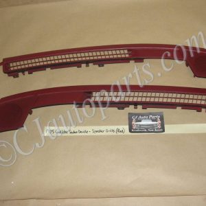 OEM 1974 1975 1976 Cadillac Deville Calais Fleetwood 1974 1975 1976 1977 1978 Eldorado DASH DEFROSTER SPEAKER GRILL VENT TRIM *DARK RED* #1602401/1602402