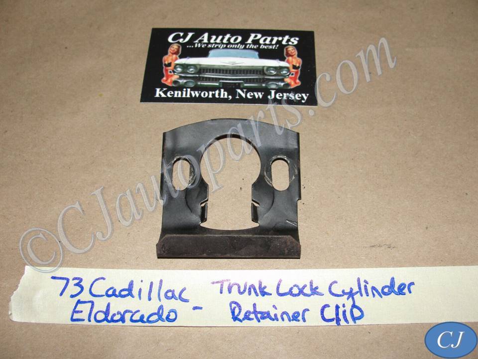 OEM 1973 1974 1975 1976 1977 1978 Cadillac Eldorado TRUNK LOCK CYLINDER RETAINER CLIP MOUNTING BRACKET #9616859