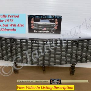 OEM 1975 1976 Cadillac Eldorado FRONT UPPER GRILL WITH MOUNTING BRACKETS #1606877