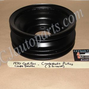 RESTORED 1970 Cadillac Deville Eldorado Fleetwood Calais 472/500 Engine STEEL CRANK CRANKSHAFT PULLEY ~ TRIPLE GROOVE