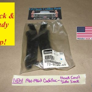 NEW 1961-1962 CADILLAC DEVILLE 2 DOOR HARDTOP HOOD COWL SIDE SEAL WEATHERSTRIP #70-1320-43