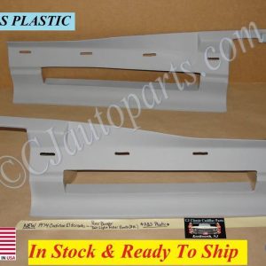 NEW ABS PLASTIC 1974 CADILLAC ELDORADO REAR BUMPER TAIL LIGHT FILLERS PANELS 2 PIECES